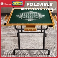 Folding Mahjong Table Foldable Mahjong Table Portable Metal Game Table