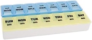 Apex Twice-A-Day Weekly Pill Organizer 1 ea (Color may vary) ( Pack of 6)