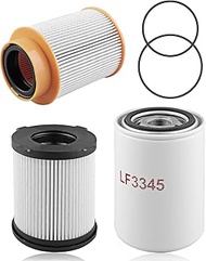 Filter Kit Fit for Nissan Titan XD 5.0L Cummins Diesel Engine 2016-2019 with Fuel Filter Oil-Water S