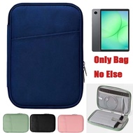 for Samsung Galaxy Tab A11 2025 8.7"SM-X130 SM-X135Tablet Storage Bag Waterproof Sleeve Zip Pouch fo