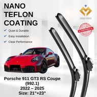 Porsche 911 GT3 RS Coupe (992.1) 2022-2025 Premium Japan Tech Car Wiper Accessories 21”+23” Type 01/