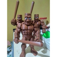 action figure tung tung sahur super, mainan anomali fleksibel tung tung sahur berotot