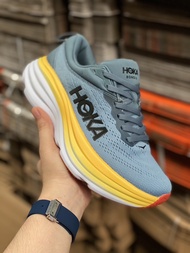 H0KA Bondi8 รองเท้าวิ่ง Sz.36-45Eu พร้อมกล่อง แถมฟรีที่ดันทรง พื้นนุ่มเด้ง กระชับ (แนะนำเผื่อ 1 ไซส์