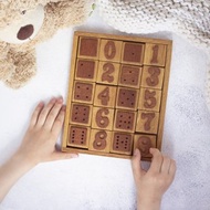 兒童木製拼圖數字. 蒙台梭利教育玩具. 兒童禮物. 分揀機