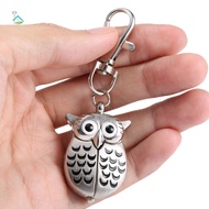 Nldu Fashion Unisex Keychain Pocket Watch Metal Alloy Keyring Vintage Owl Shape Clock Key Chain Bag Car Birthday Gifts