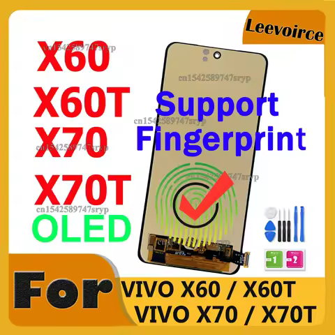 OLED For Vivo X60 V2045 V2046A X60T V2085A Touch Screen LCD Display Digitizer Assembly Repair Parts 