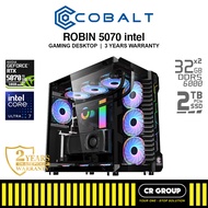COBALT ROBIN 5070/5080 INTEL - GeForce RTX5070Ti/5080 16GB - 64GB RAM - 2TB SSD (3Yrs Warranty)