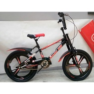 20" INCI BASIKAL BMX DENGAN  TIGA BATANG ALLOY SPORT RIM DAN BASIKAL LAJAK  FORK (SESUAI BUDAK 7 - 1