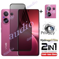 Vivo V60 5G 2in1 Front Lens Anti-Spy Hydrogel Film For vivo V60 Pro VivoV60 Pro 5G Soft Privacy Scre