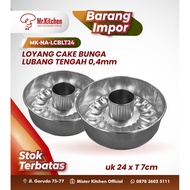 FLOWER CAKE PANS WITH CENTER HOLES 0.4mm; size 24 x H 7cm - H - BKG