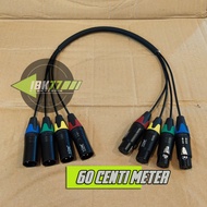 Snake Kabel 4ch Original + Jack Male Female Panjang 60cm