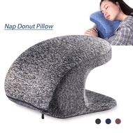 Sleep Pillow Nap Donut Pillow Memory Foam Desk Nap Pillow Sleeping Pillow for Sleeping Office Cushion Relieve Neck Pain Face Down Sleeper Pillow For Neck Pain