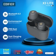 EDIFIER X3 Lite TWS Wireless  Earphone Bluetooth 5.3 Voice Assistant touch control up to 24hrs playb