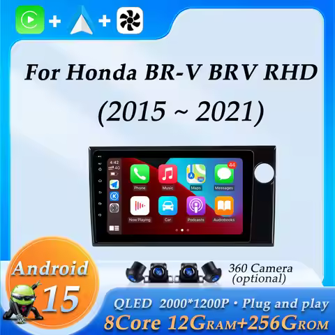 Wireless CarPlay for Honda BR-V BRV RHD 2015 - 2021 Car Radio Audio Multimedia Video Player DSP Ster