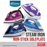 PowerPac Steam Iron, Non Stick Plate 1400/2400 watts (PPIN1014/PPIN1200/PPIN2400/MC167)