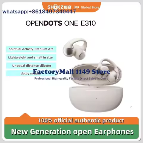For Shokz OpenDots ONE E310 Wireless Earbuds AI Noise Cancelling Clip On Headphones Long Battery Lif