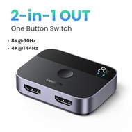 New UGREEN HDMI 2.1 Splitter 8K 60Hz 4K 120Hz For Xiaomi X Series X PS5/4 HDMI-Compatible Monitor P