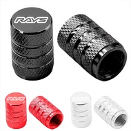 [Ready Stock] 2Pcs RAYS Aluminium Tyre Valve Cap Car Sport Rim Tyre Valve Cover Aksesori Kereta Spor