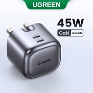UGREEN 45W GaN PD Fast Charger Quick Charge 2 Type C Port Charger with QC Portable for Ipad Pro 2021