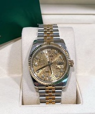 👑[現貨]🔥🔥Rolex Datejust 勞力士日誌系列 116233 金面電腦紋 36mm表徑 間18K金 自動機械 有保卡 rolex submariner/rolex daytona/role