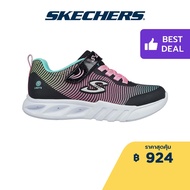 Skechers สเก็ตเชอร์ส รองเท้าเด็กผู้หญิง รองเท้าผ้าใบ Girls S-Lights Flicker Flash Lightweight Shoes - 303700L-BKMT Lights On/Off Button
