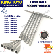 King Toyo Long End T Handle BOx Socket Wrench T Shape Box Socket 8mm 9mm 10mm 11mm 12mm 13mm 14mm 17mm BOSSKU