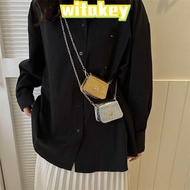 WITAKEY Crossbody Bags, Simplicity Mini Shoulder Bag, Korean Fashion PU Chain Versatile Handbag Lips