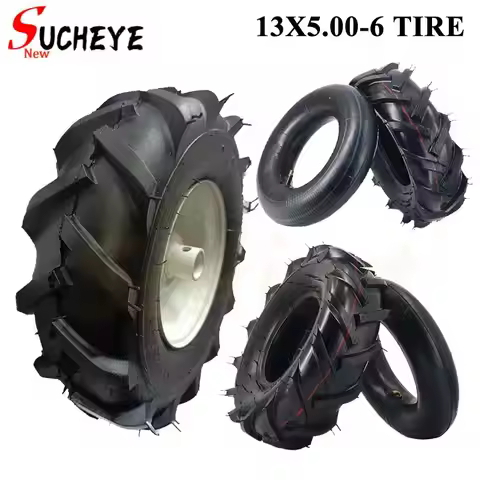 13 inch 13x5.00-6 rubber inflatable wheels, herringbone tires, beach bikes, agricultural machinery w