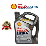 ORIGINAL 100% SHELL UTRA 5W40 FULLY SYNTHETIC ENGINE OIL 4L