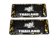 XERR กรอบป้ายทะเบียนอะคริลิค กันน้ำ ลาย ลาย Sin City สีดำ-ทอง