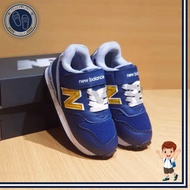 Boys Shoes New Balance Adhesive Strap Navy Yellow Import Quality