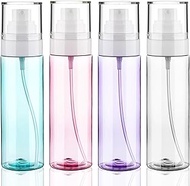 Fine Mist Spray Bottle Plastic Spray Bottles 3.4oz/100ml 4Pack Makeup Setting Spray Bottle TSA Appro