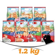 [1.2 kg] Cat n joy Triple Protection Adult Food It Has A Seductive Scent. Delicious Taste