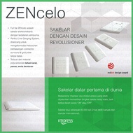 TOMBOL SCHNEIDER ZENcelo 1 Gang 1 Way - 1 Way 1 Button Switch - Full Flat Switch - Flat Switch