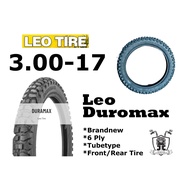 300-17 (3.00-17) LEO DUROMAX 6 PLY TUBETYPE LEO TIRE BRANDNEW