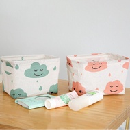 Fabric Storage Basket with Handles Waterproof Saving Space Storage Basket - Cloud Series