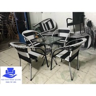 Plastic rattan furniture