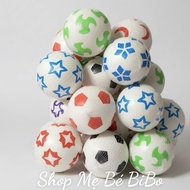 01 COLOR PAINTED plastic ball for children to play soccer in sizes 15 and 20cm