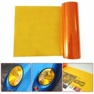 12"x12" Amber Orange Car Light Sticker Car Light Headlight Taillight PVC Tint Film Sticker Fog Light