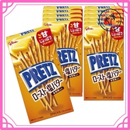 Pretz Roasted Salted Butter 57g x 10 Snacks Pretzels Hokkaido Fermented Butter Whole Grain Ezaki Gli