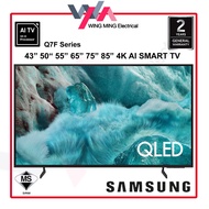 Samsung Q7F QLED 4K Vision AI Smart TV 43" 50" 55" 65" 75" 85" Q4 AI Processor One UI Tizen Pintar T