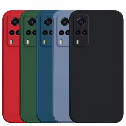For Vivo Y33 Case Vivo Y31 Y51 Y51A Y51S Y33 Y53S Cover Cases Shockproof Liquid Silicone Soft TPU Ph