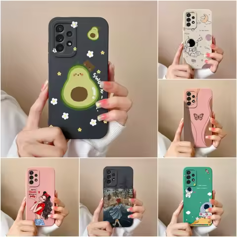 Phone Cases For Samsung A52 Galaxy A52s A53 Luxury Fashion Matte Shockproof Protective Silicone Soft