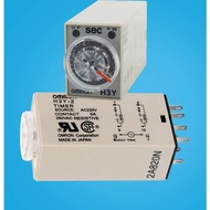 OMRON H3Y-2 Relay AC220V 24V Timer Switch 1S–6M H3Y-2-C H3Y-4-C