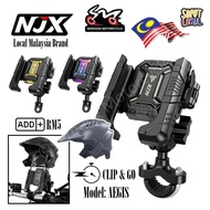 NJX Aegis NPH02 Pemegang Telefon Anti Gegar Phone Holder Motorcycle Bike Shock Absorb Sunshade