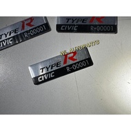 HONDA TYPE R EMBLEM ALUMINUM FL5 FK8 EK EG SERIES NO FN2R FC FD FE