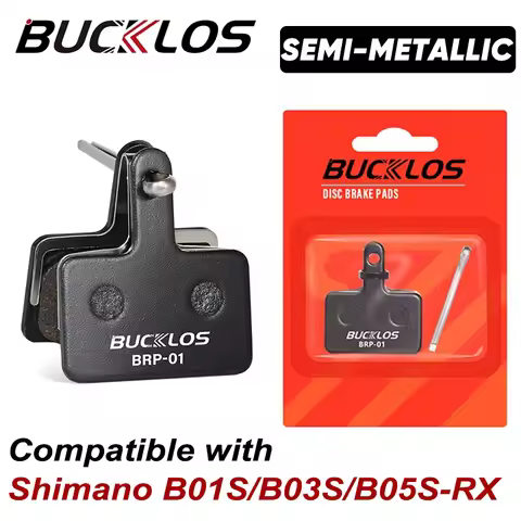 BUCKLOS Semimetallic Brake Pads Bicycle Disc Brake Pads for Shimano B01S/B03S/B05S-RX Road Bike Hydr