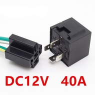 DC12V 40A Automotive Motorcycle Flasher Relay Socket 40 Amp Relay & Wires