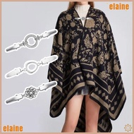 ELAINE Collar Clip, Geometric Buckle Cardigan Clip, Retro Alloy Anti Slip Shawl Clip Men