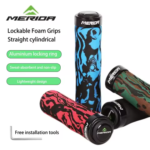 MERIDA Bicycle Foam Handlebar Grips Non-Slip Comfort